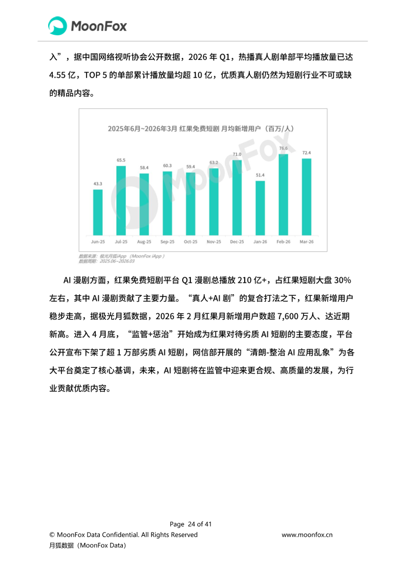 月狐：《2026年Q1移动互联网行业数据研究报告》